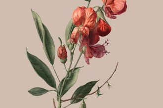 do botanical illustration of flower illustration