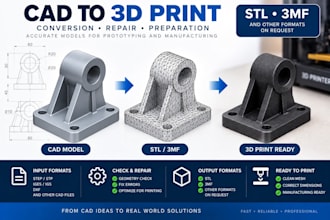 convert cad files into 3d printing ready formats