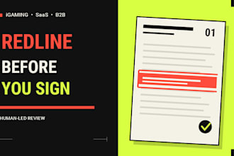 review and redline your igaming contract
