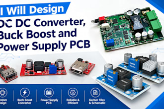 design dc dc converter buck boost and power supply pcb