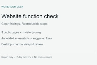 test your website and report reproducible usability issues