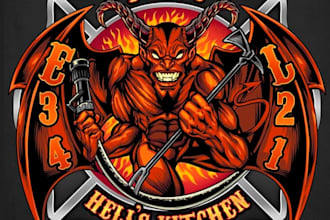 design high quality fire department and octopus logo with unlimited revision