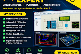 design and simulate electronic circuits in proteus professionally