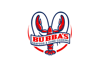 make texas coast seafood logo with home cooking restaurant