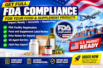 handle fda facility registration and review your label for compliance