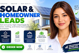 generate targeted solar leads and verified homeowner leads for solar companies