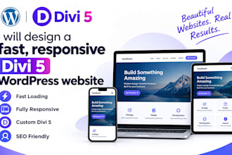 design a fast, responsive divi 5 wordpress website
