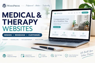 design redesign medical therapy counselling psychotherapy healthcare website