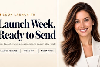 write book launch press release, book launch pr, author press kit, media pitch