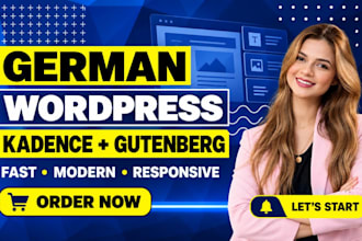build a fast german wordpress website with kadence blocks and gutenberg blocks