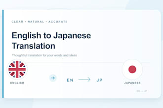 translate english to natural japanese