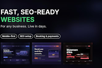 build a fast SEO ready website for your business