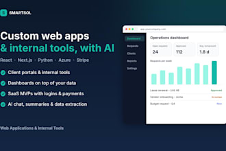 build a custom web app or internal tool with ai features