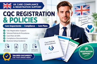 do cqc registration, policies and care inspectorate registration