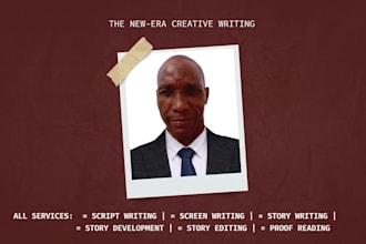 be your script writer and story developer