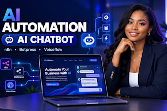 build ai automation agency website ai chatbot website use n8n botpress voiceflow