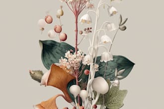 do a botanical illustration art