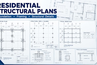 design residential structural plans and construction drawings