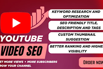 do youtube video SEO to optimize your videos for organic growth