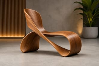 design furniture cad with technical drawings, 3d models and cnc files