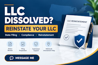 do llc reinstatement, llc amendment, llc dissolution and llc address change