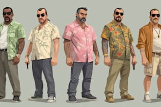 create your picture into stunning gta cartoon style