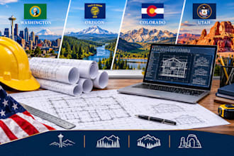 design structural blueprints for washington, oregon, colorado, or utah