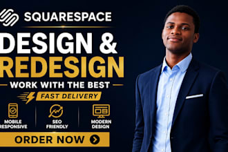 design or redesign your squarespace website and development