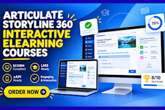turn training to interactive elearning scorm articulate storyline 360 course lms