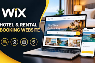 build wix hotels vacation rental booking website airbnb guesthouse reservation