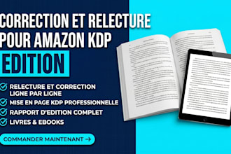 faire la relecture et la correction de votre manuscrit amazon KDP