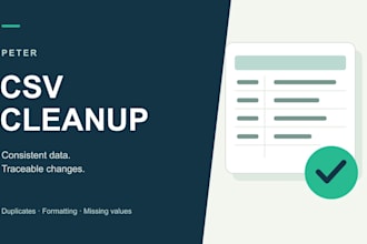 clean and format your CSV data with a change report
