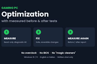 optimize your gaming PC with measured before and after tests