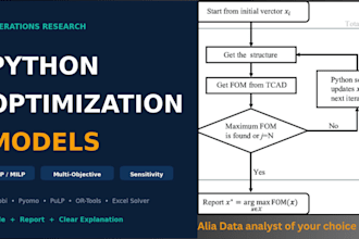 solve operations research and optimization models in python and excel