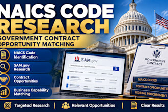 research naics codes and government contract opportunities