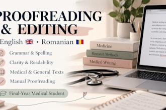 help with proofreading texts in english, spanish or romanian