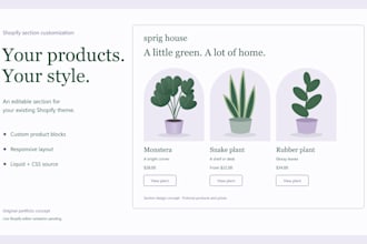 create a custom shopify section for your existing theme