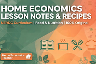 write home economics lesson note recipes and lifestyle content