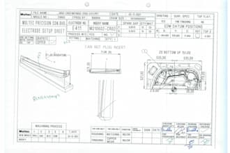 design siemens nx edm copper electrodes and 2d drawings