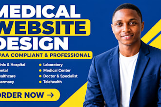 design medical, healthcare, spa, clinic, dental, hospital, home care website