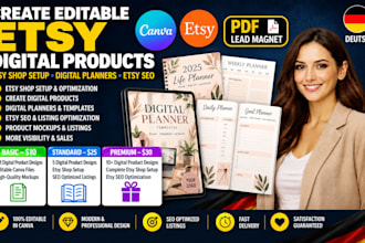create etsy digital products, etsy shop set up, etsy digital planners, etsy seo