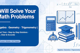 solve math problems algebra  geometry trigonometry homework