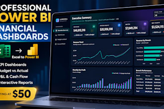 create a professional power bi financial dashboard