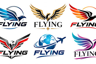 design a professional, aviation, airline, travel, bird, or freedom flying logo