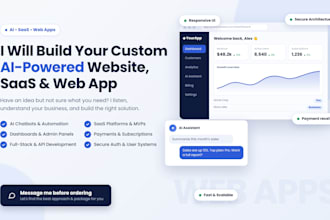 build a custom ai website with full stack development