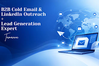 do b2b cold email and linkedin outreach for lead generation