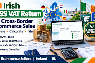 prepare, file your irish oss vat return for eu cross border sales for ecommerce