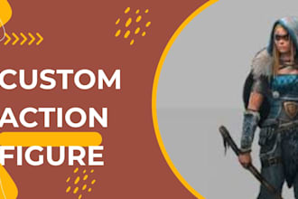 create 3d custom action figure model for 3d printing