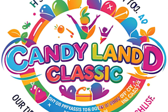 a modern colorful candy logo for your sweet brand design