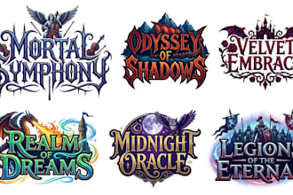 do symphonic black metal epic gothic metal  fantasy logo